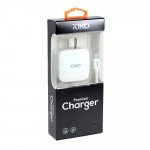 Wholesale Micro V8V9 Dual Port Premium Wall Charger 2 in 1 - 2.1A (Wall - White)